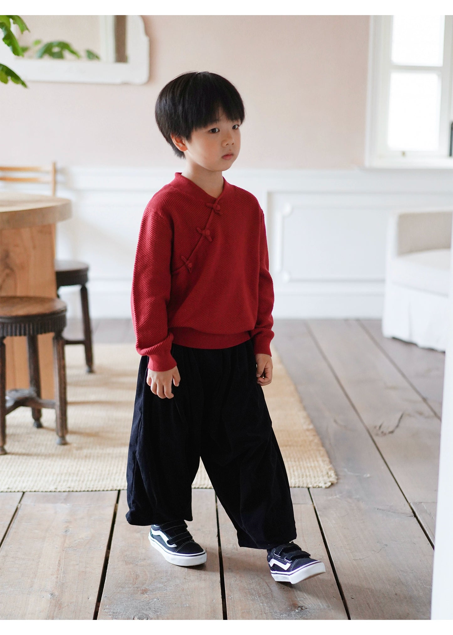 MaNa Kids Dark Green Cozy Corduroy Balloon Pants ---Chinese new year