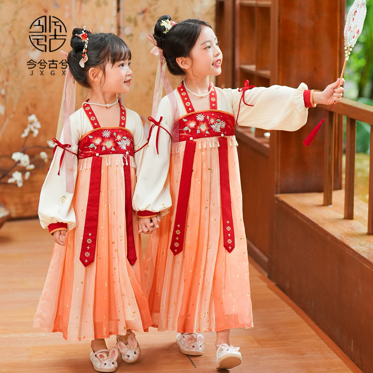 JXGX Fall/Spring Chinese New Year Girl Dress —Junmang