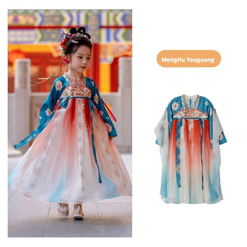 MengHu Girls' Hanfu Confucian Dress --- Yaoguang--- Chinese New Year