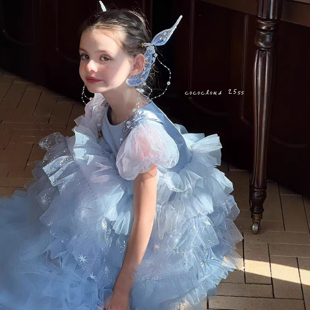 Girls' Ice-Princess Enchanted Fairy Dress (110-150/ 4y-12y)