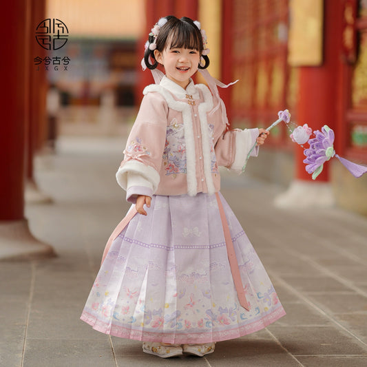 Ensemble de vêtements pour fille du Nouvel An chinois JXGX --- Yunpan