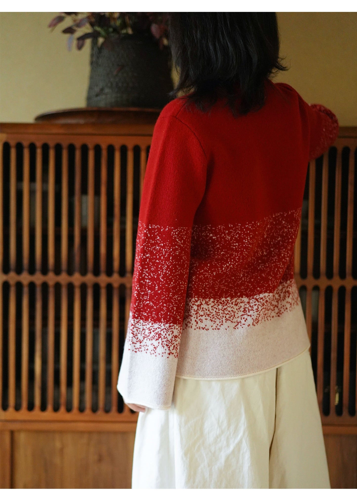 Mana Chinese New Year Girls' Woollen Sweater and Pants