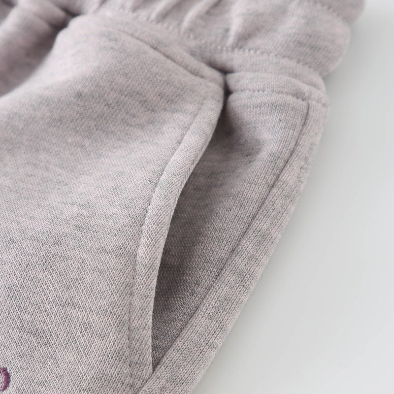 Girls' 2-Piece Tracksuit Set — Zip-Up Jacket & Pants, Soft Cotton Sport Outfit