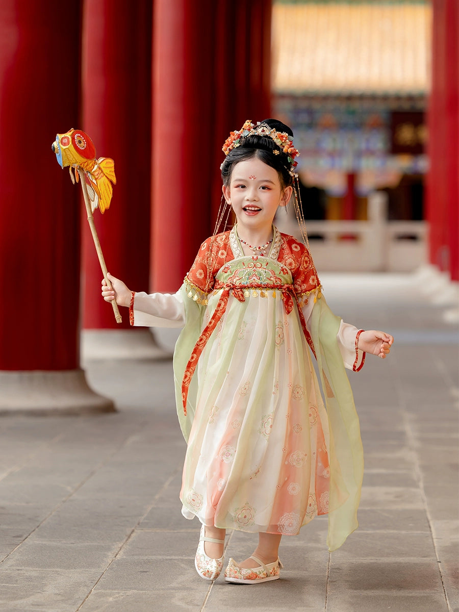 MengHu Girls' Hanfu Confucian Dress ---Lanling--- Chinese New Year