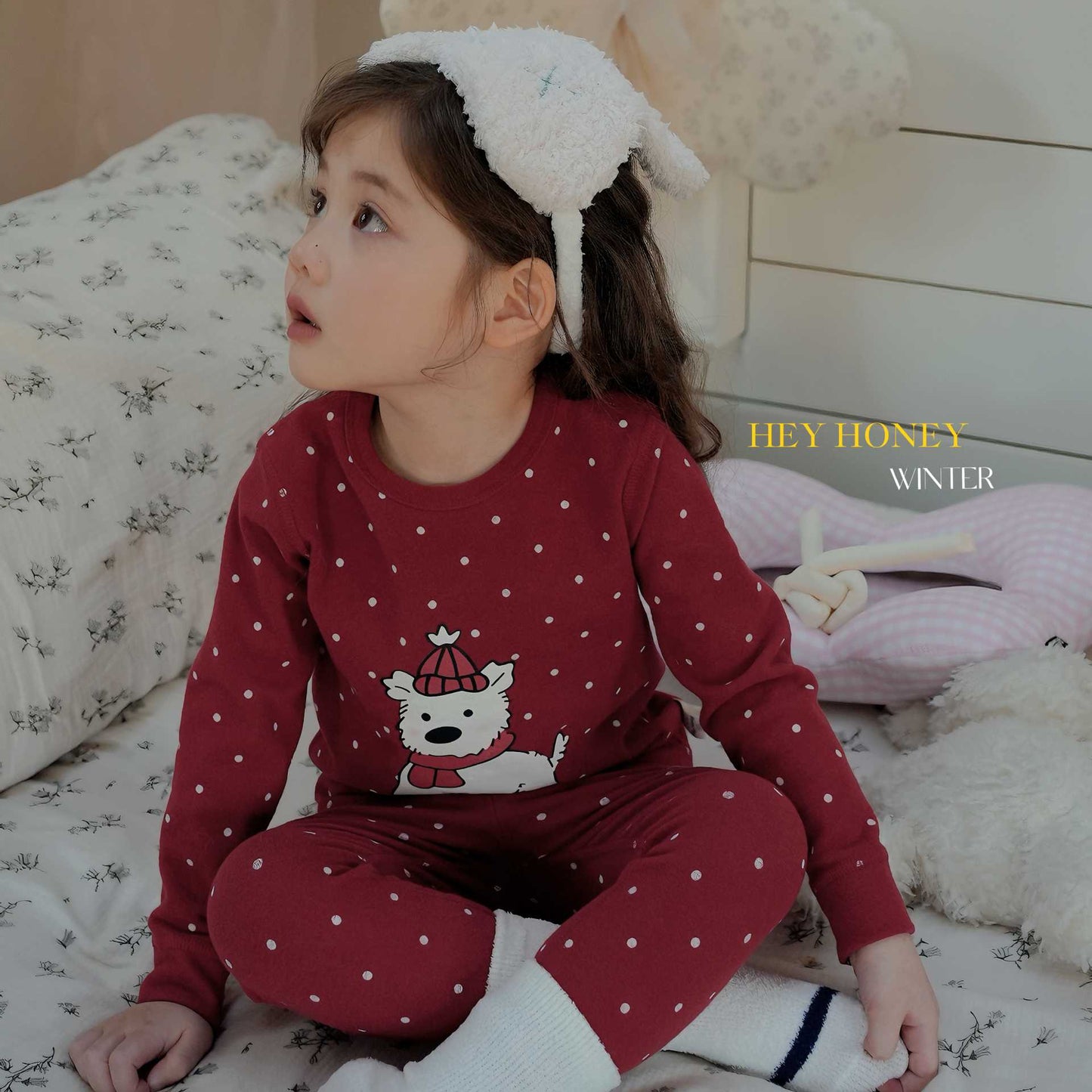 DXJ Children's Hello Kitty/Spring Festival/Christmas/ festive Pyjama Set