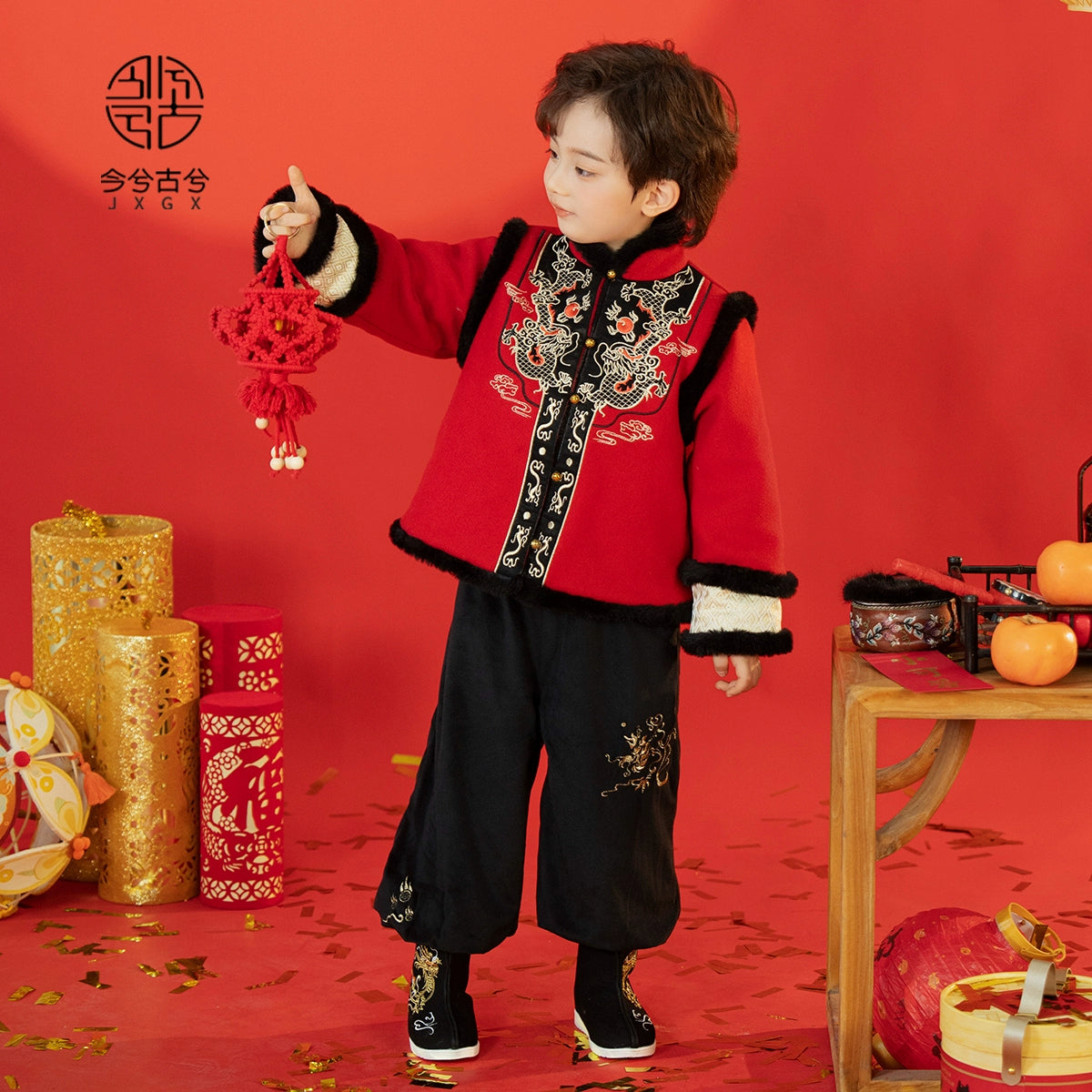 JXGX Chinese New Year Boys Jacket---Junci