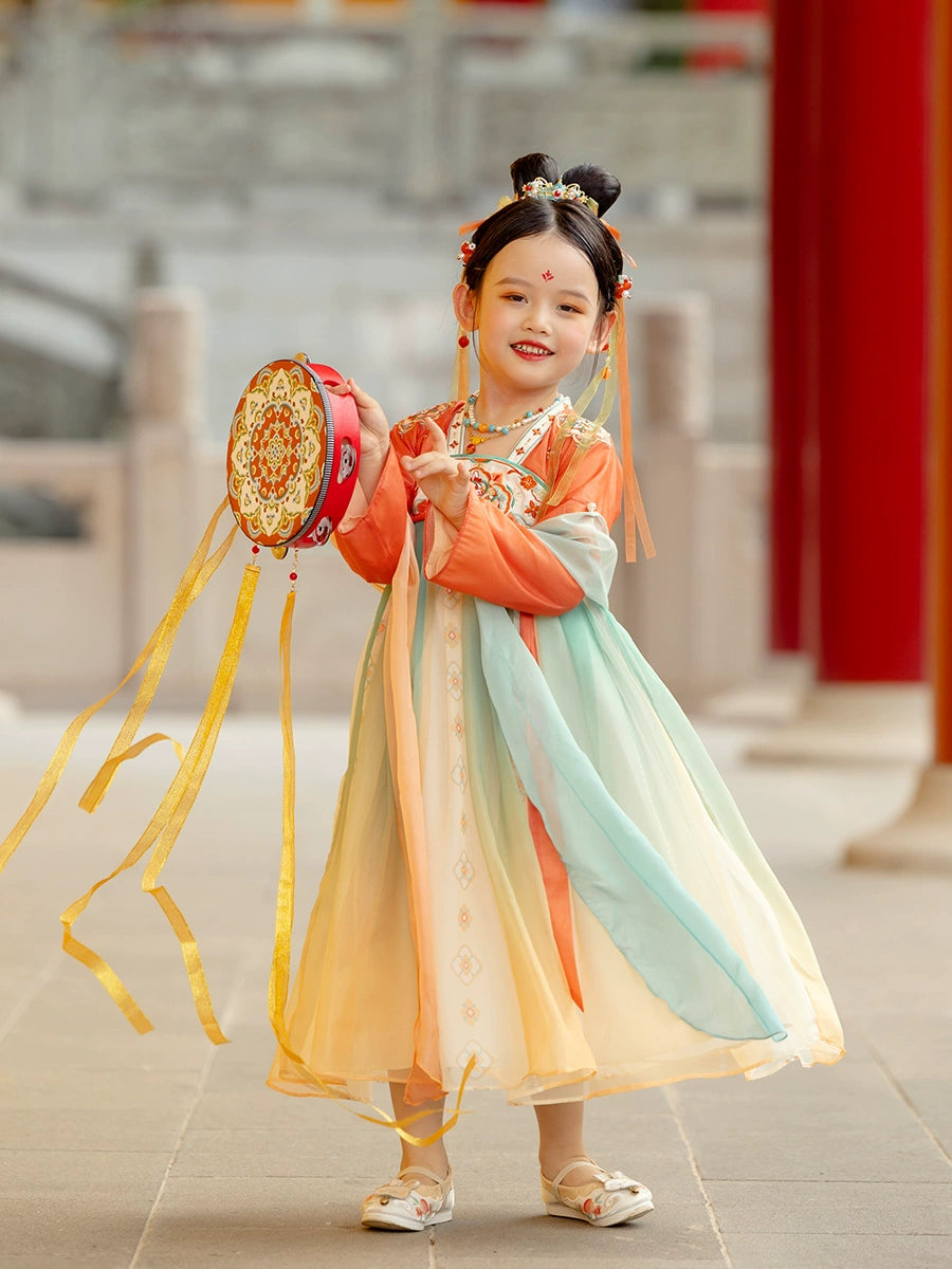 MengHu Girls' Hanfu Confucian Dress --- Qiushuiyao--- Chinese New Year