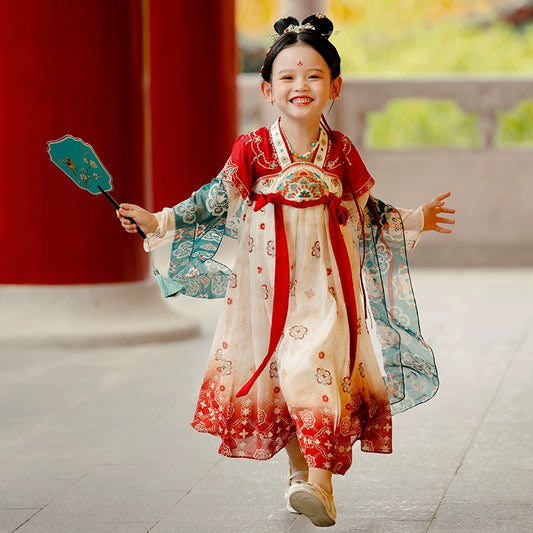 MengHu Girls' Hanfu Confucian Dress --- Zhuyan--- Chinese New Year