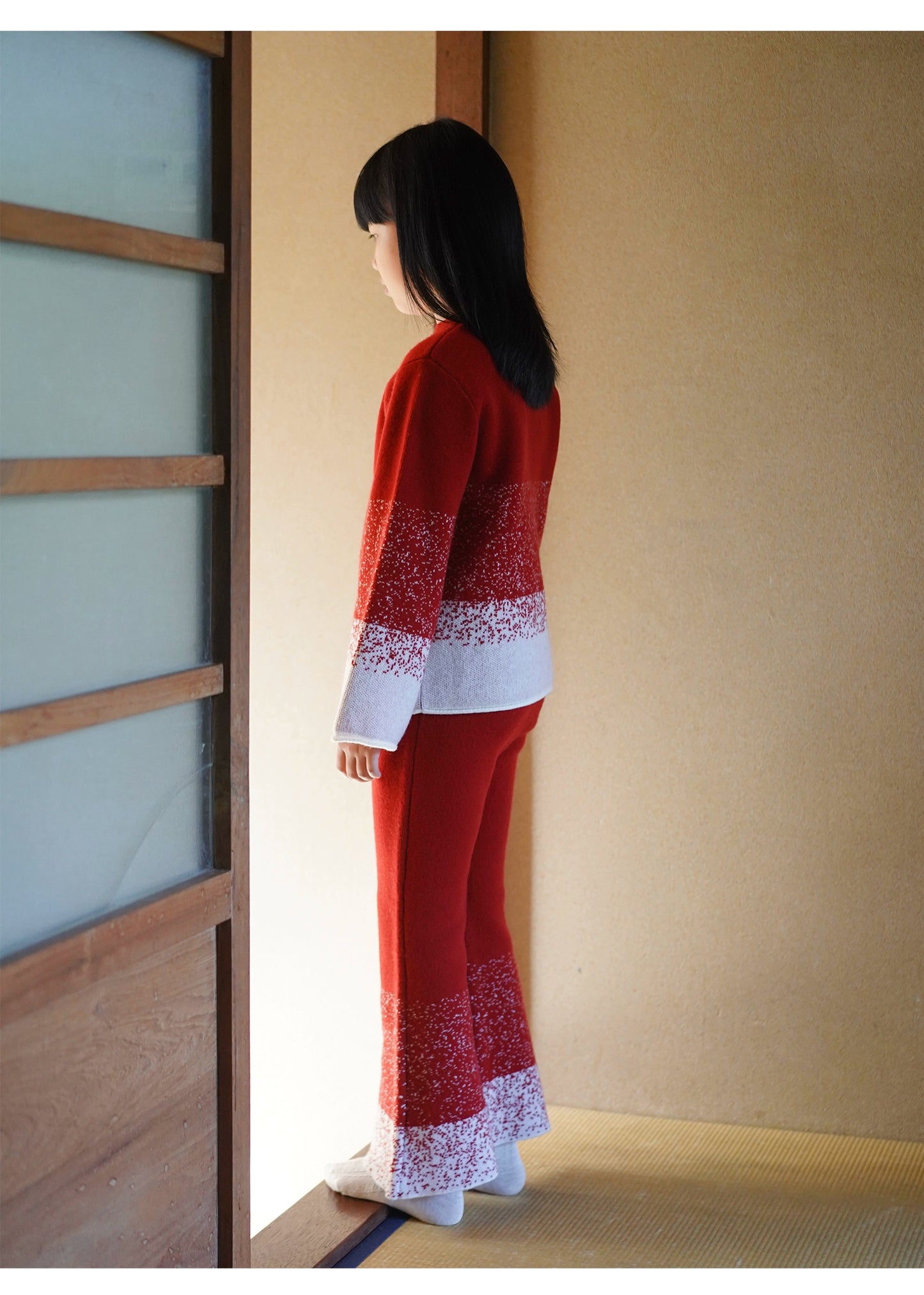 Mana Chinese New Year Girls' Woollen Sweater and Pants