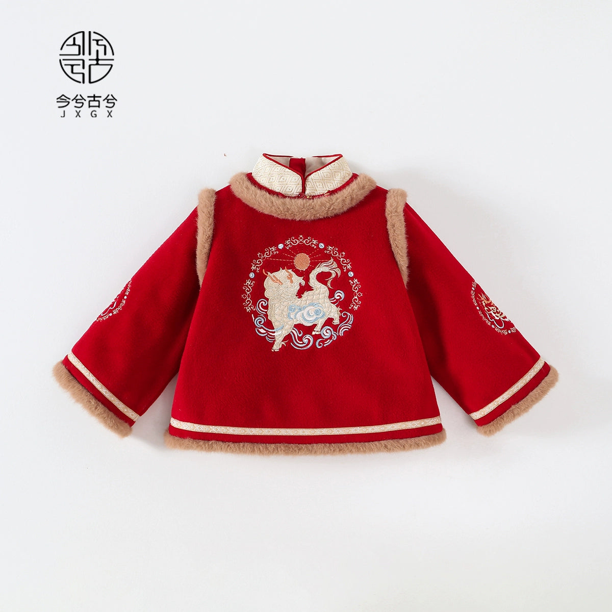 JXGX Chinese New Year Boys Fleece Jacket ---Zongyu