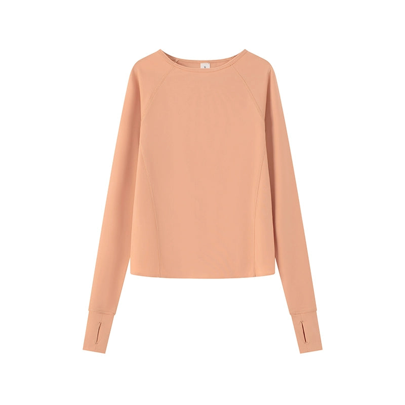 Jollybean BreezeBack Girls' Quick-Dry Split-Back Long Sleeve Top (120-170/ 5y-Adult)