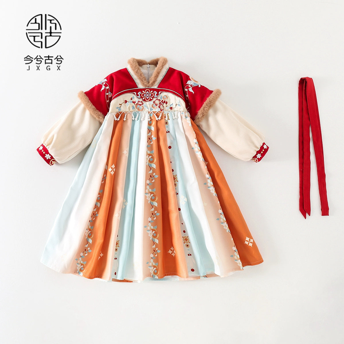 JXGX Chinese New Year Girl Dress ---Qingxuan