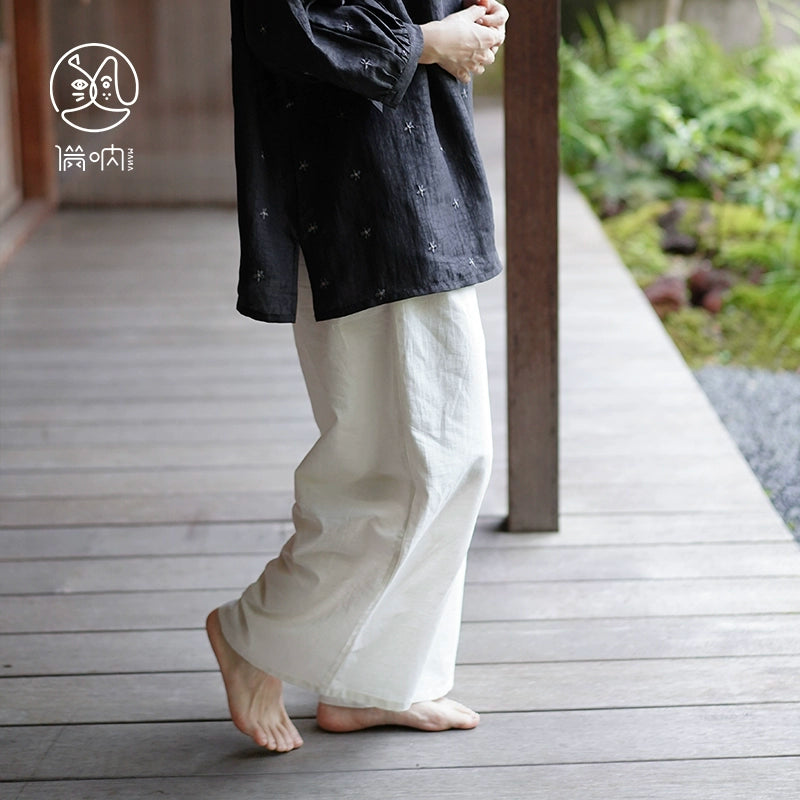 Mana Adult Breezy Linen Blend Wide-Leg Pants