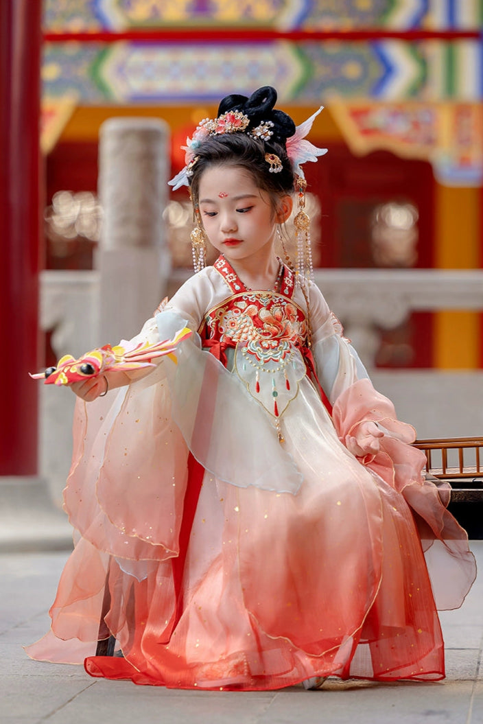 MengHu Girls' Hanfu Confucian Dress --- Xiaolingli--- Chinese New Year