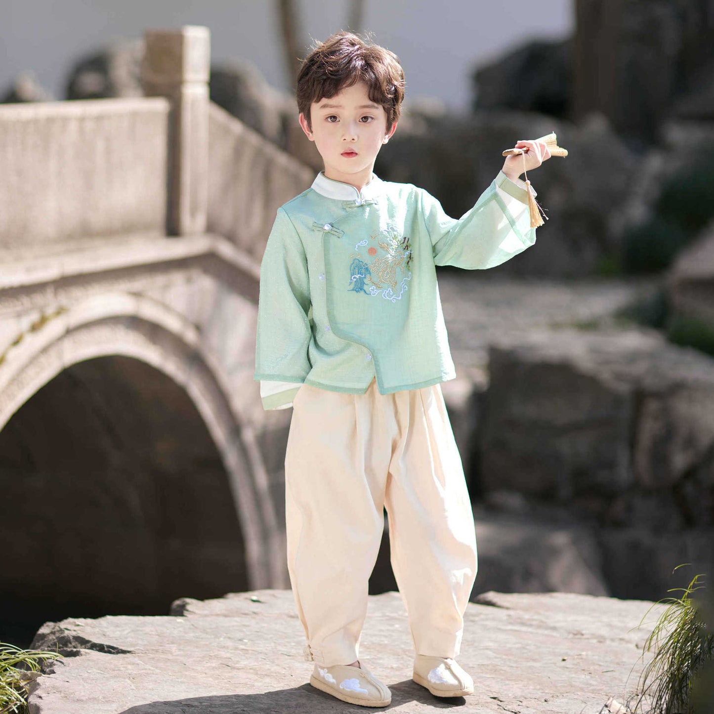 JXGX Boy Traditional Chinese Tang Outfit --- QianCheng