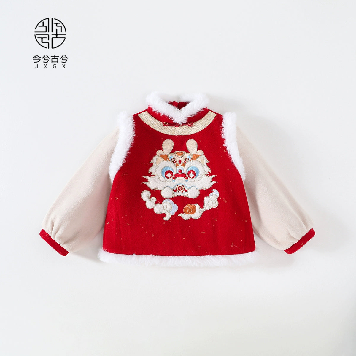 JXGX Chinese New Year Boys Fleece Jacket---Yuze