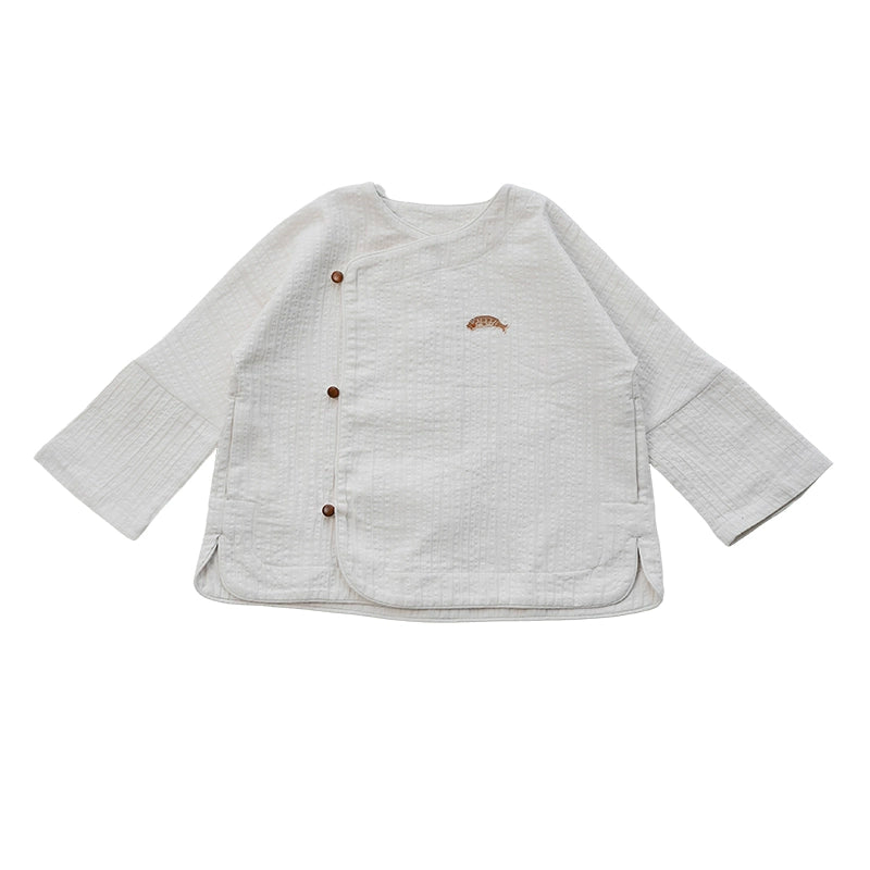 Mana Kids Little Fish Embroidered Shirt