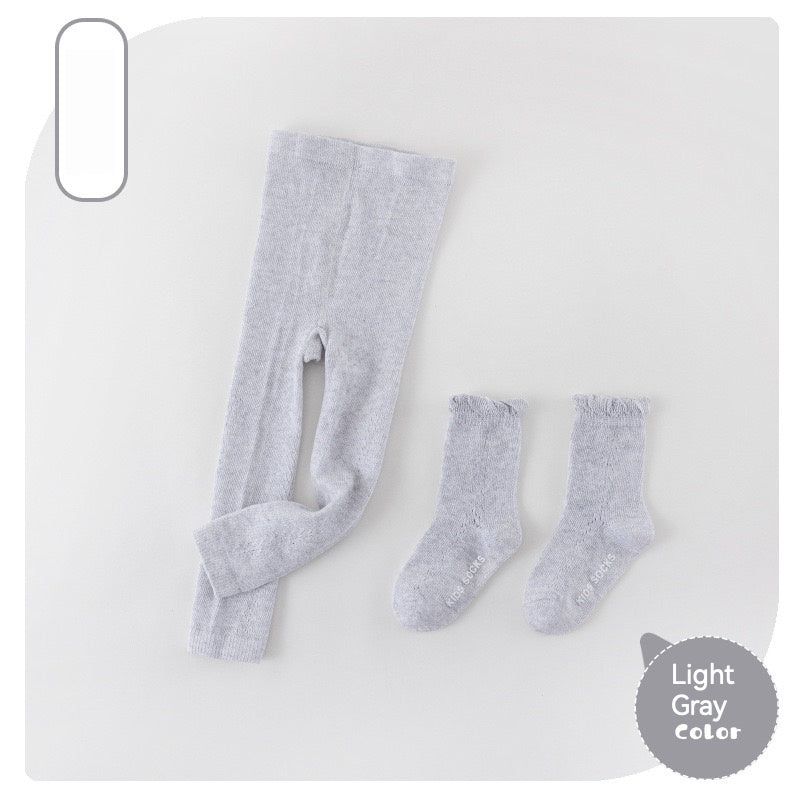 Kids Summer Anti-slip Socks & Tights Combination