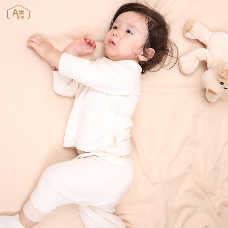 ANNIEWIN Baby & Toddler Organic Cotton Button-Up Shirt