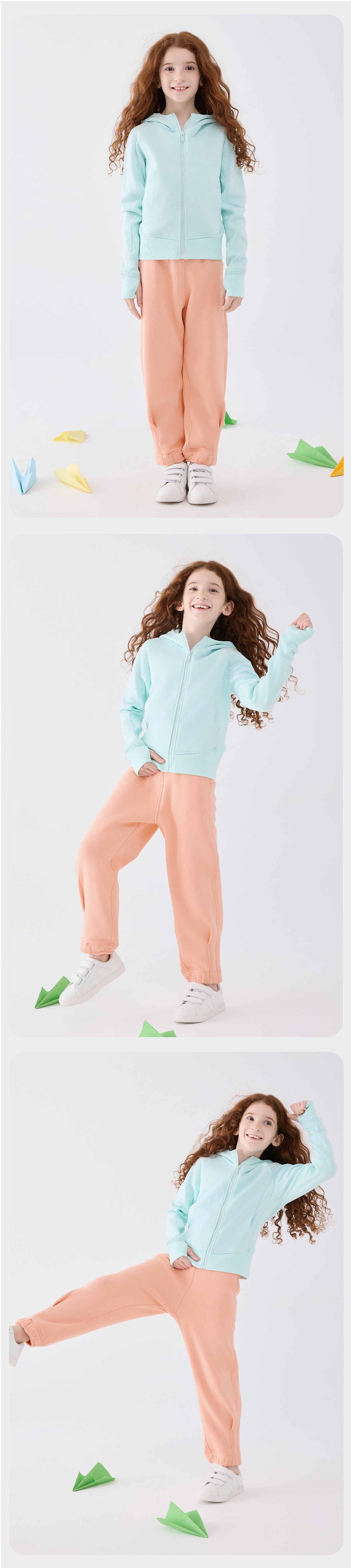 JollybeanKids Cozy Fleece Jogger Pants (120-170/5y-Adult)