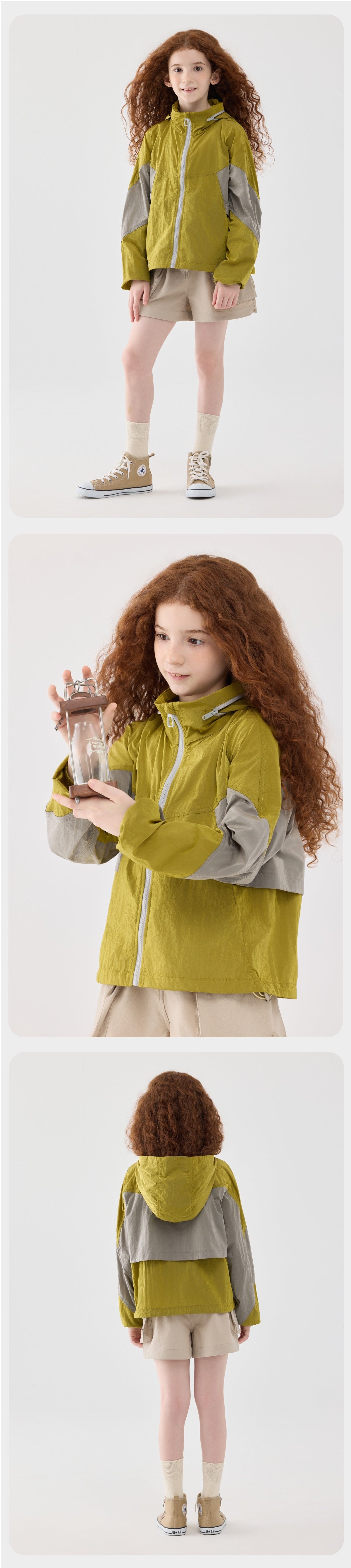 Jollybean BreezeShield Kids' Light Windbreaker Jacket （120-170/5y-Adult）