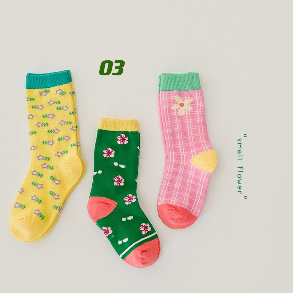 3-Pair Colorful Sock Set (1-8y)