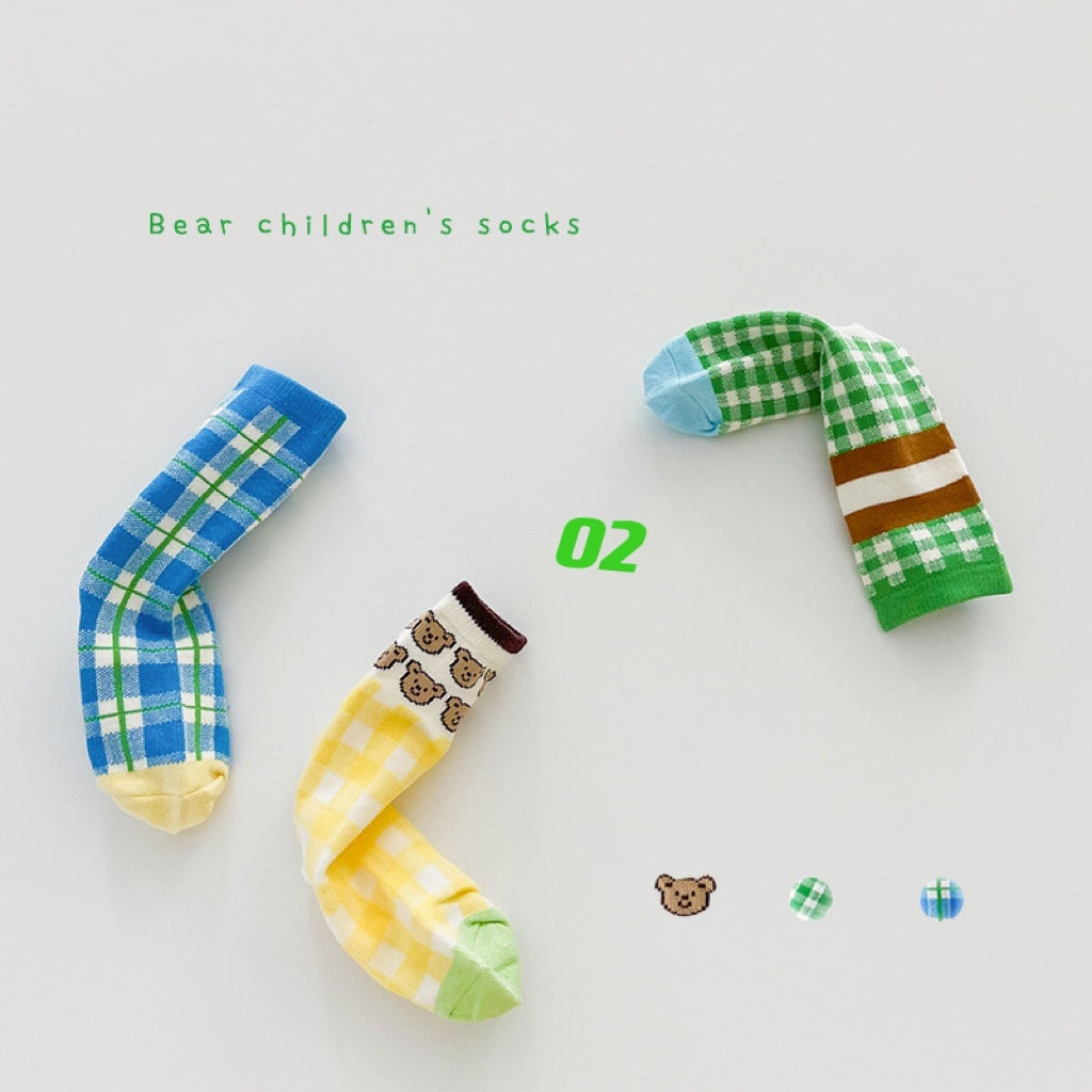 3-Pair Colorful Sock Set (1-8y) - C2C Kids