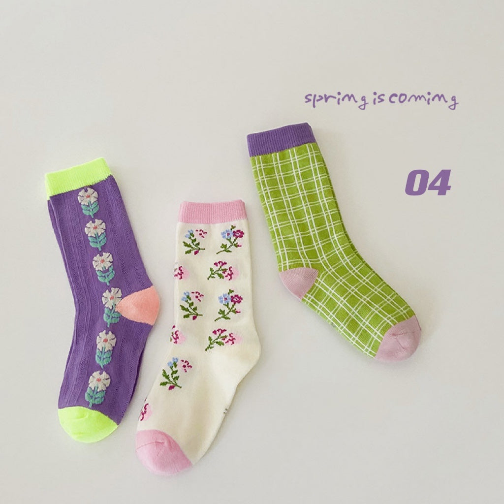 3-Pair Colorful Sock Set (1-8y)